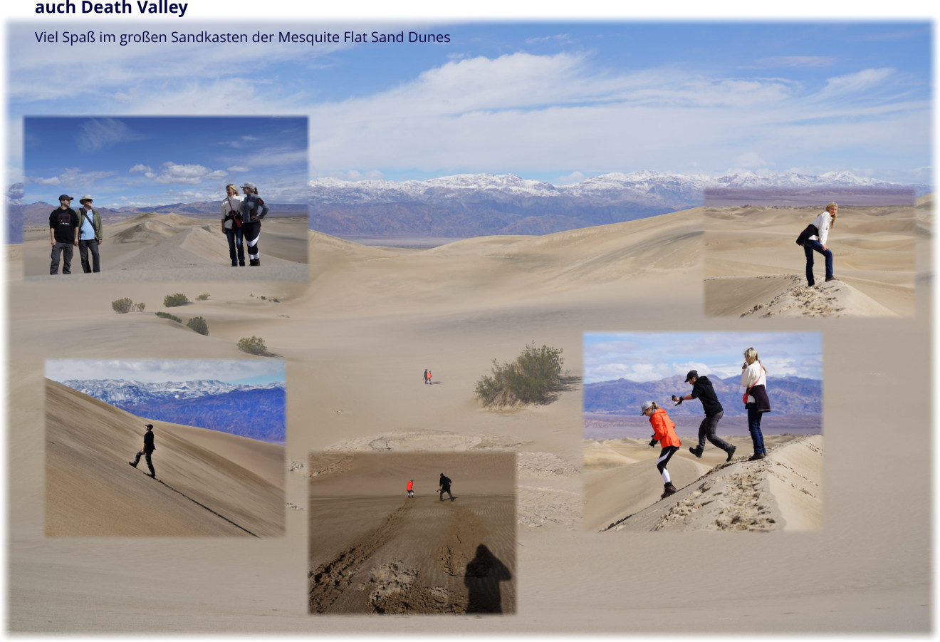 auch Death Valley Viel Spaß im großen Sandkasten der Mesquite Flat Sand Dunes